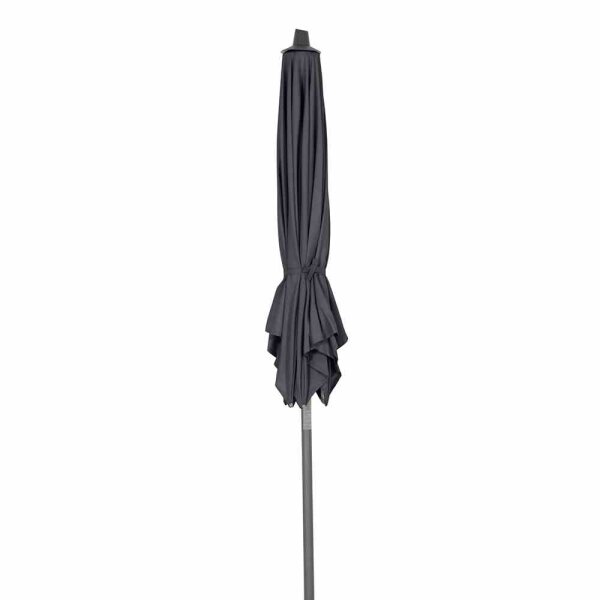 Avio Mittelstockschirm anthrazit/anthrazit Ø 250cm, Gestell Alu anthrazit, Streben Stahl, Bezug 100% Polyester, 220g/m² anthrazit, Lichtschutzfaktor UPF 50+