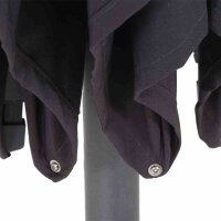 Avio Mittelstockschirm anthrazit/anthrazit Ø 250cm, Gestell Alu anthrazit, Streben Stahl, Bezug 100% Polyester, 220g/m² anthrazit, Lichtschutzfaktor UPF 50+