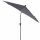 Avio Mittelstockschirm anthrazit/anthrazit Ø 250cm, Gestell Alu anthrazit, Streben Stahl, Bezug 100% Polyester, 220g/m² anthrazit, Lichtschutzfaktor UPF 50+