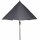 Avio Mittelstockschirm anthrazit/anthrazit Ø 250cm, Gestell Alu anthrazit, Streben Stahl, Bezug 100% Polyester, 220g/m² anthrazit, Lichtschutzfaktor UPF 50+