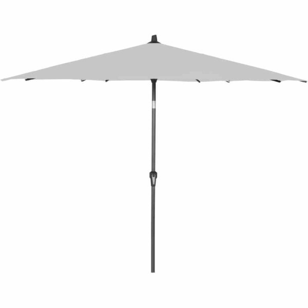 Avio Mittelstockschirm anthrazit/stone Ø 300cm Gestell Alu anthrazit, Streben Stahl, Bezug 100% Polyester, 220g/m² stone, Lichtschutzfaktor UPF 50+