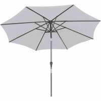 Avio Mittelstockschirm anthrazit/stone Ø 300cm Gestell Alu anthrazit, Streben Stahl, Bezug 100% Polyester, 220g/m² stone, Lichtschutzfaktor UPF 50+