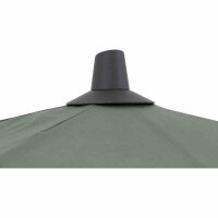 Avio Mittelstockschirm anthrazit/olive 250cm x 200cm Gestell Alu anthrazit, Streben Stahl, Bezug 100% Polyester, 220g/m² olive, Lichtschutzfaktor UPF 50+