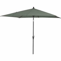 Avio Mittelstockschirm anthrazit/olive 250cm x 200cm Gestell Alu anthrazit, Streben Stahl, Bezug 100% Polyester, 220g/m² olive, Lichtschutzfaktor UPF 50+