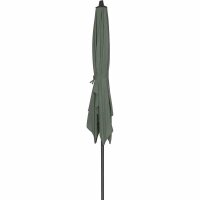 Avio Mittelstockschirm anthrazit/olive 250cm x 200cm Gestell Alu anthrazit, Streben Stahl, Bezug 100% Polyester, 220g/m² olive, Lichtschutzfaktor UPF 50+