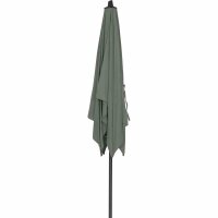 Avio Mittelstockschirm anthrazit/olive 250cm x 200cm Gestell Alu anthrazit, Streben Stahl, Bezug 100% Polyester, 220g/m² olive, Lichtschutzfaktor UPF 50+