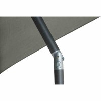 Avio Mittelstockschirm anthrazit/olive 250cm x 200cm Gestell Alu anthrazit, Streben Stahl, Bezug 100% Polyester, 220g/m² olive, Lichtschutzfaktor UPF 50+