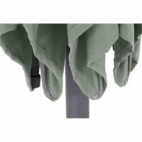 Avio Mittelstockschirm anthrazit/olive 250cm x 200cm Gestell Alu anthrazit, Streben Stahl, Bezug 100% Polyester, 220g/m² olive, Lichtschutzfaktor UPF 50+