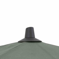 Avio Mittelstockschirm anthrazit / olive 250cm x 250cm Gestell Alu anthrazit