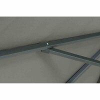 Avio Mittelstockschirm anthrazit / olive 250cm x 250cm Gestell Alu anthrazit