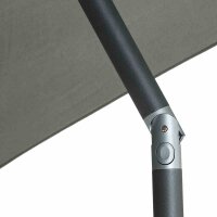 Avio Mittelstockschirm anthrazit / olive 250cm x 250cm Gestell Alu anthrazit