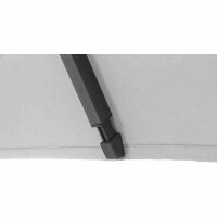 Avio Mittelstockschirm anthrazit/stone 300cm x 200cm Gestell Alu anthrazit