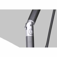 Avio Mittelstockschirm anthrazit/stone 300cm x 200cm Gestell Alu anthrazit