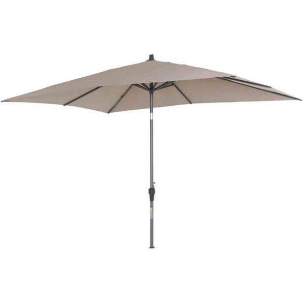 Avio Mittelstockschirm anthrazit/taupe 300cm x 200cm Gestell Alu anthrazit