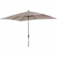 Avio Mittelstockschirm anthrazit/taupe 300cm x 200cm Gestell Alu anthrazit
