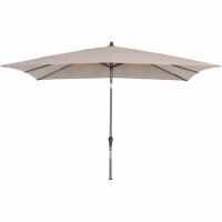 Avio Mittelstockschirm anthrazit/taupe 300cm x 200cm Gestell Alu anthrazit
