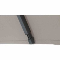 Avio Mittelstockschirm anthrazit/taupe 300cm x 200cm Gestell Alu anthrazit