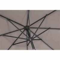 Avio Mittelstockschirm anthrazit/taupe 300cm x 200cm Gestell Alu anthrazit