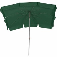 Tropico Mittelstockschirm anthrazit/grün 210cm x 140cm Gestell Stahl anthrazit, Bezug 100% Polyester, 180g/m² in grün, Lichtschutzfaktor UPF 50+