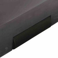 Betonständer 40 kg eckig anthrazit Kunststoffrohr 21-54 mm, mit Rolle und Handmulde