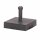 Betonständer 40 kg eckig anthrazit Kunststoffrohr 21-54 mm, mit Rolle und Handmulde