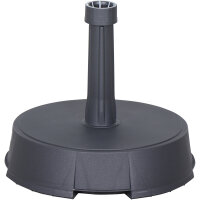 Betonständer 20 kg rund, anthrazit Kunststoffrohr 19-38 mm, mit Handmulden