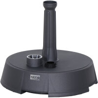 Betonständer 20 kg rund, anthrazit Kunststoffrohr 19-38 mm, mit Handmulden