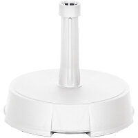 Betonständer 20 kg rund, weiß Kunststoffrohr 19-38 mm, mit Handmulden