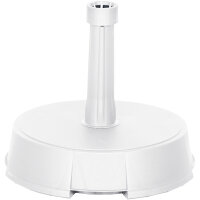 Betonständer 20 kg rund, weiß Kunststoffrohr 19-38 mm, mit Handmulden