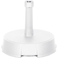 Betonständer 20 kg rund, weiß Kunststoffrohr 19-38 mm, mit Handmulden