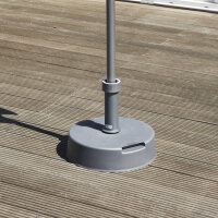 Betonständer 30 kg rund, anthrazit Kunststoffrohr 21-54 mm, mit Handmulden