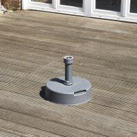 Betonständer 30 kg rund, anthrazit Kunststoffrohr 21-54 mm, mit Handmulden