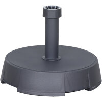 Betonständer 30 kg rund, anthrazit Kunststoffrohr 21-54 mm, mit Handmulden