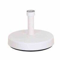 Schirmständer Fill Foot 25kg, weiß mit Kunststoffrohr 19-54 mm