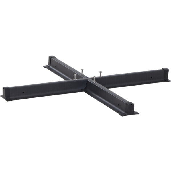 Stahlkreuz für Schirme schwarz