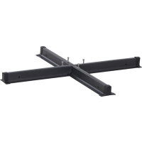 Stahlkreuz für Schirme schwarz