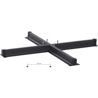 Stahlkreuz für Schirme schwarz