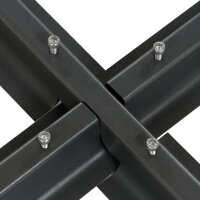 Stahlkreuz für Schirme schwarz