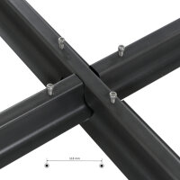 Stahlkreuz für Schirme schwarz