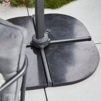 Stahlkreuz für Schirme schwarz
