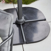 Celona Platte 22,5 kg Granit schwarz