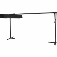 Enna Schirmmarkise / Sonnensegel 350cm x 250cm Gestell Alu/Stahl anthrazit, Bezug aus Polyester (spinndüsengefärbt), anthrazit