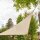 Solino Sonnensegel ecru 180g/m² HDPE, quadratisch, 3,6m x 3,6m x 3,6m x 3,6m