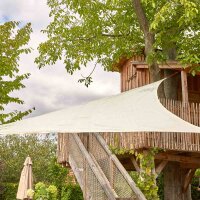Solino Sonnensegel ecru 180g/m² HDPE, 3-eckig, 3,6m x 3,6m x 3,6m