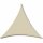 Solino Sonnensegel ecru 180g/m² HDPE, 3-eckig, 3,6m x 3,6m x 3,6m