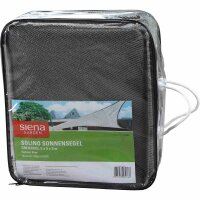 Solino Sonnensegel grau 180g/m² HDPE, 3-eckig, 5m x 5m x 5m
