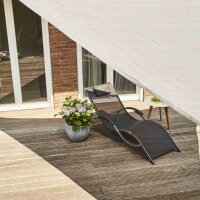 Solino Sonnensegel grau 180g/m² HDPE, 3-eckig, 5m x 5m x 5m