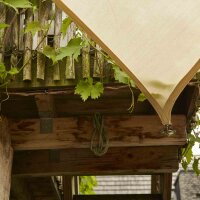 Solino Sonnensegel sand 180g/m² HDPE, 3-eckig, 5m x 5m x 5m