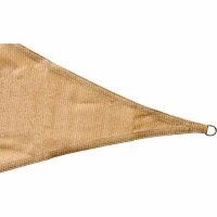 Solino Sonnensegel sand 180g/m² HDPE, 3-eckig, 5m x 5m x 5m