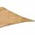 Solino Sonnensegel sand 180g/m² HDPE, 3-eckig, 5m x 5m x 5m
